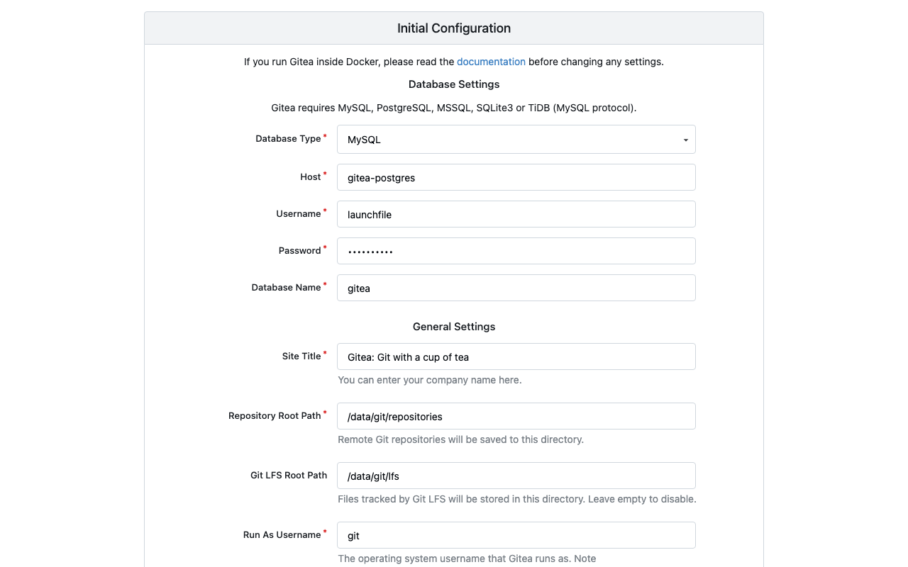 gitea screenshot